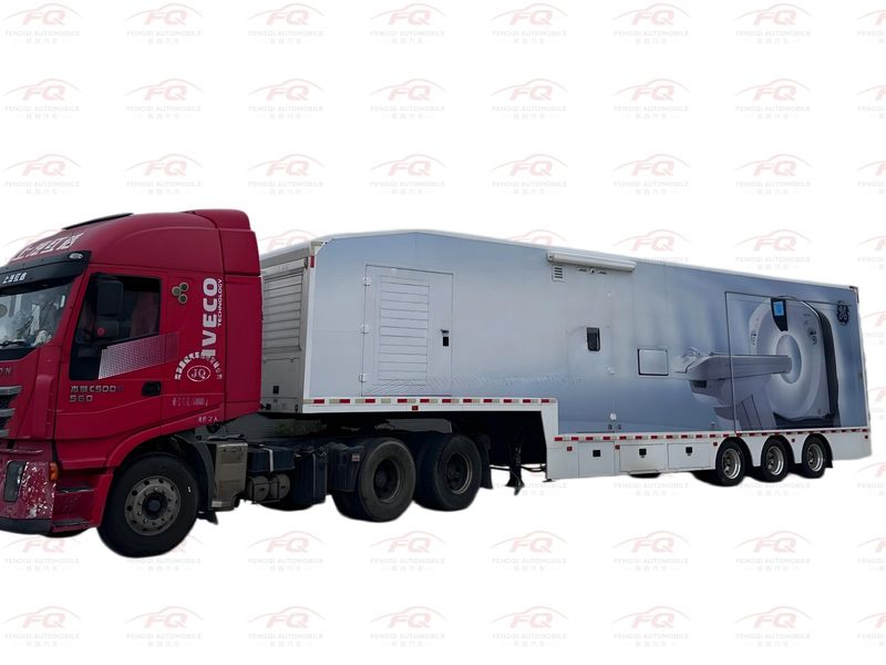 SHACMAN Delong 8x4 Mobile Industrial CT Inspection Shelter